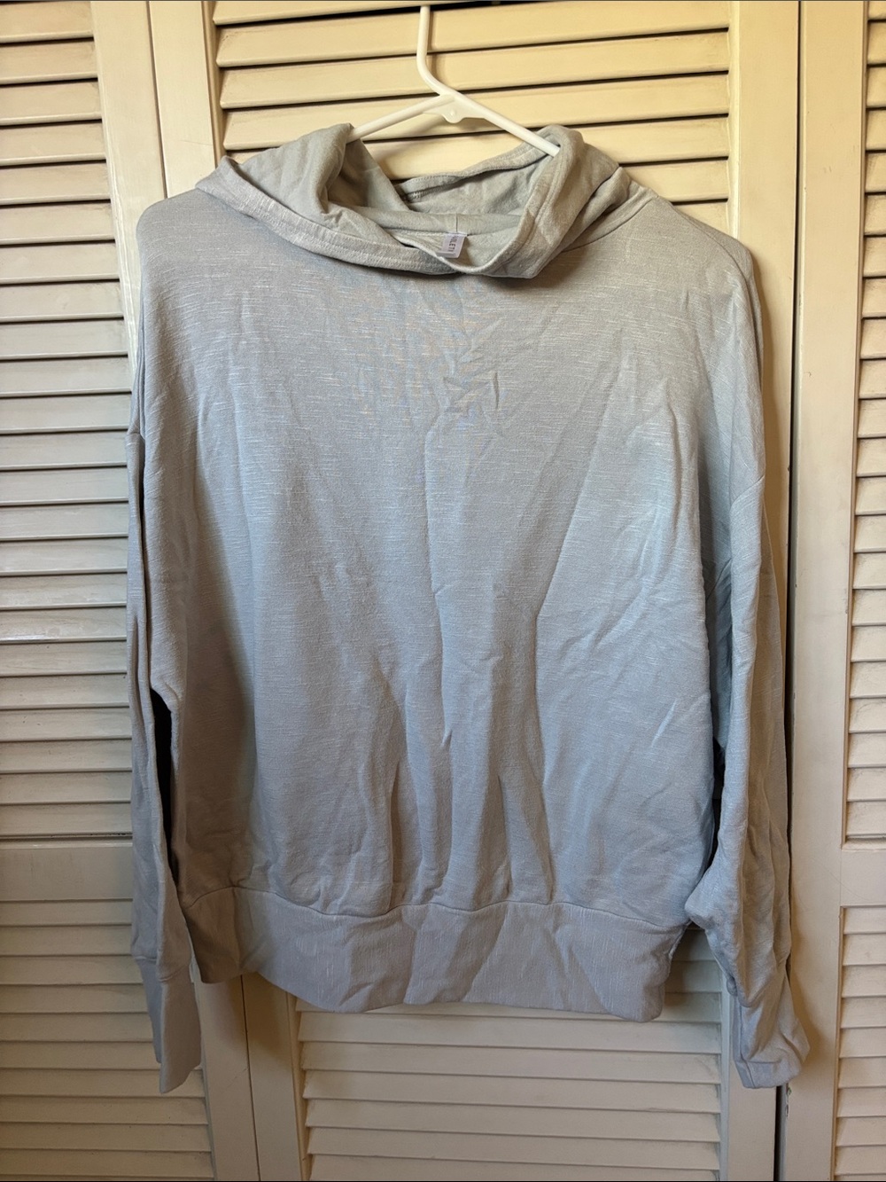Light Gray Fabletics Women’s Soft Hooded Sweater